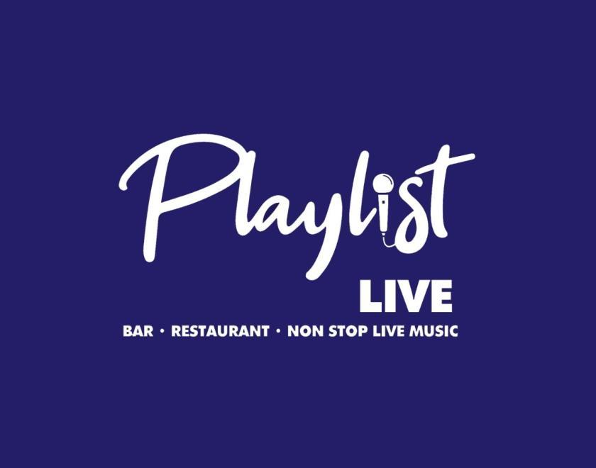 blue background with our Playlist Live signature (logo)