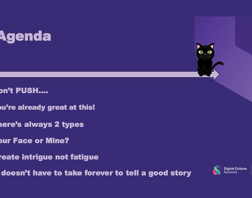 Webinar recording – Social media content without the cringe: Storytelling for arts & culture