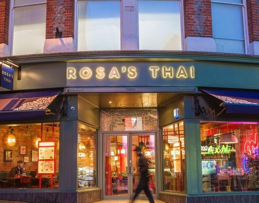 Exterior shot of the restaurant