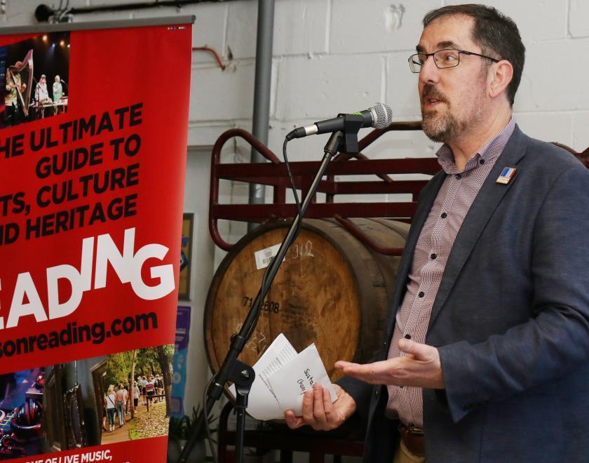 Dylan Parkes at the What's On Reading Cultural Champions event