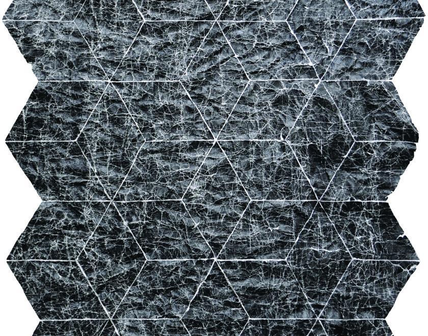 abstract black and white textured painting