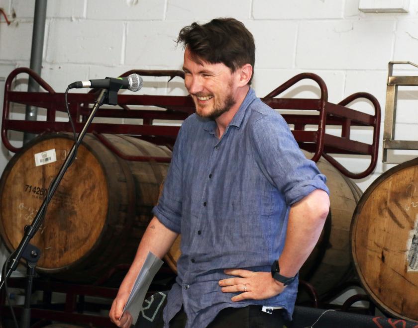 Adam Koszary at the What's On Reading Cultural Champions event