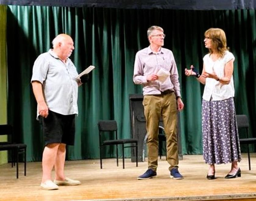 Twyford Theatre rehearsing for their two one-act plays