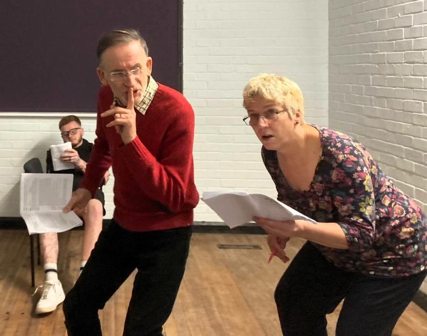 Rehearsals for Buttons' Dream: A New Pantomime at Twyford Drama