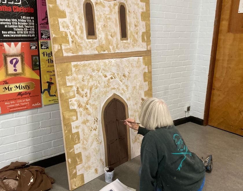Building the set for Buttons' Dream: A New Pantomime at Twyford Drama