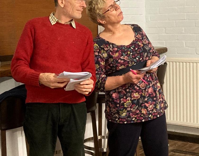 Rehearsals for Buttons' Dream: A New Pantomime at Twyford Drama