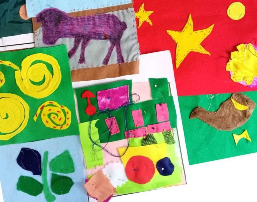 Handmade books by the Move Up Project at The Rising Sun Arts Centre