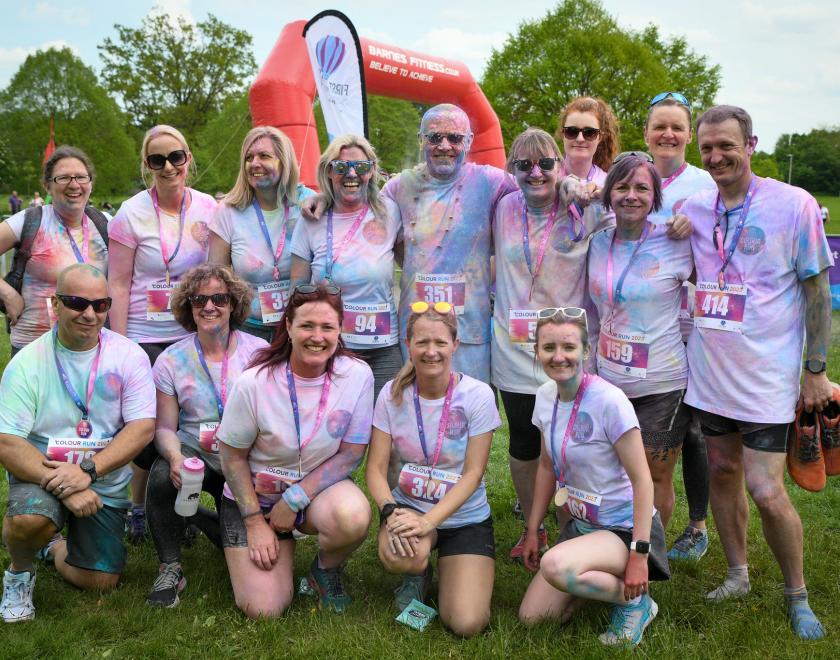 Runners at Reading Colour Run