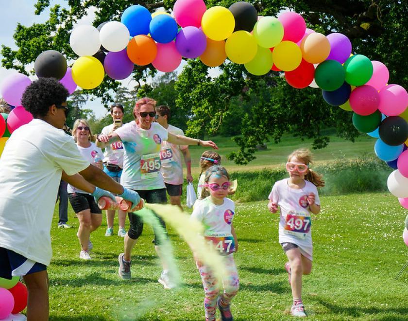 Runners at Reading Colour Run