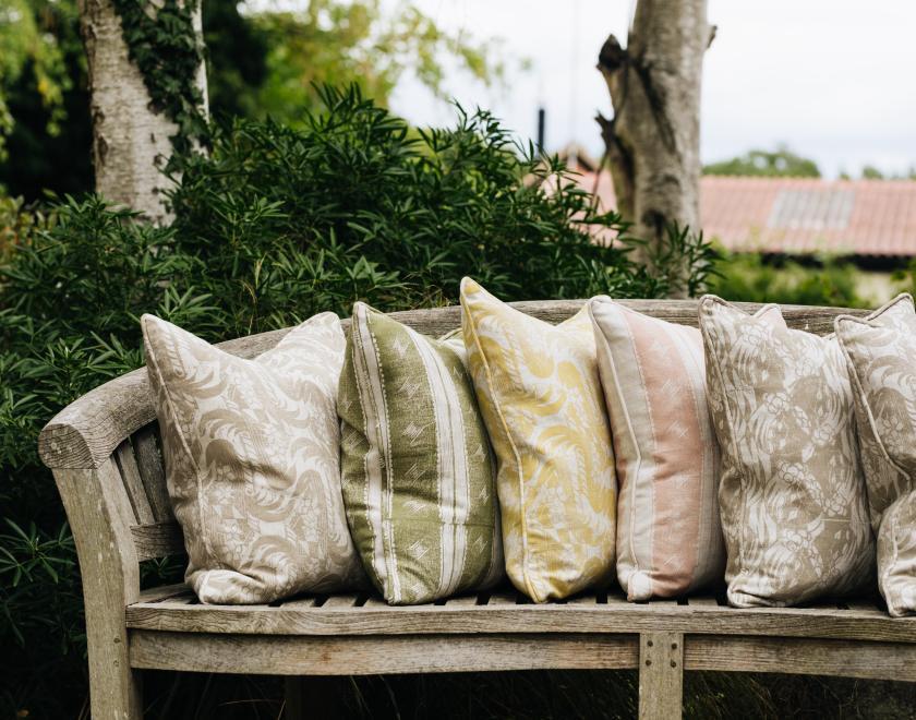 Textile works by Albert Harvey will be found at the Yattendon Winter Market