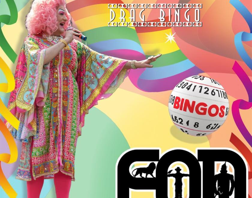 Drag Bingo will be on Club F.O.D’s Community Hub and Stage at Love Unites 2024