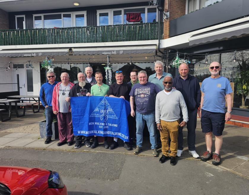 Members of the Reading Men Walking and Talking (MWAT) group