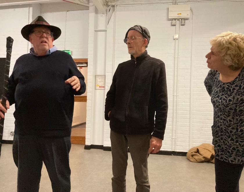 Rehearsing for Buttons' Dream, the Twyford drama panto of 2025