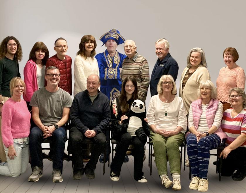 The cast of Twyford Drama's panto Aladdin