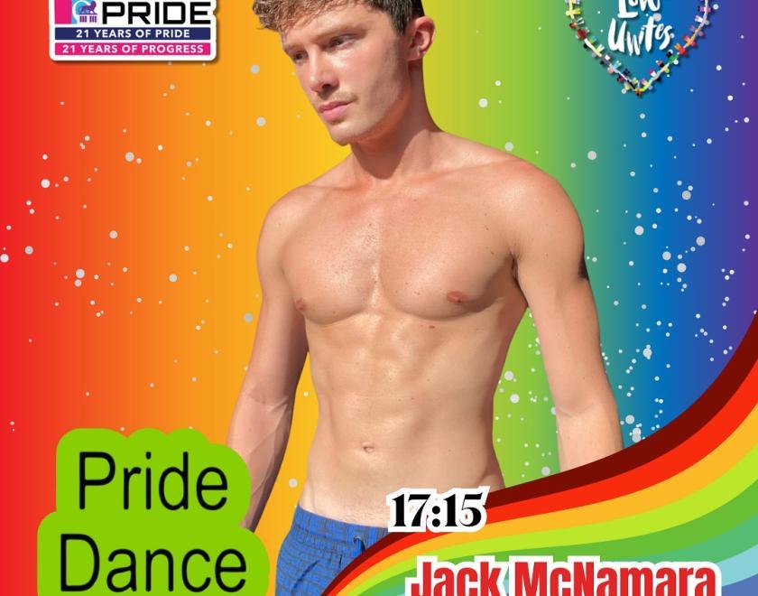 Jack McNamara is DJing the PrideDance tent at Love Unites 2024