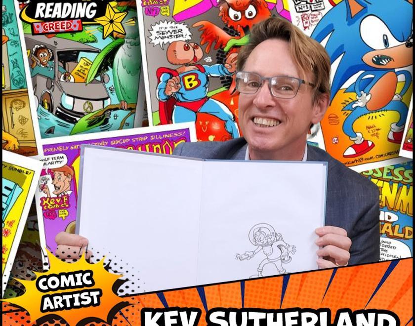 Kev Sutherland is a guest at Reading Comic Con Spring 2025