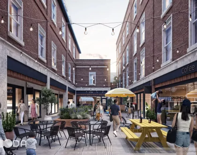 The open area within Queen Victoria Place I