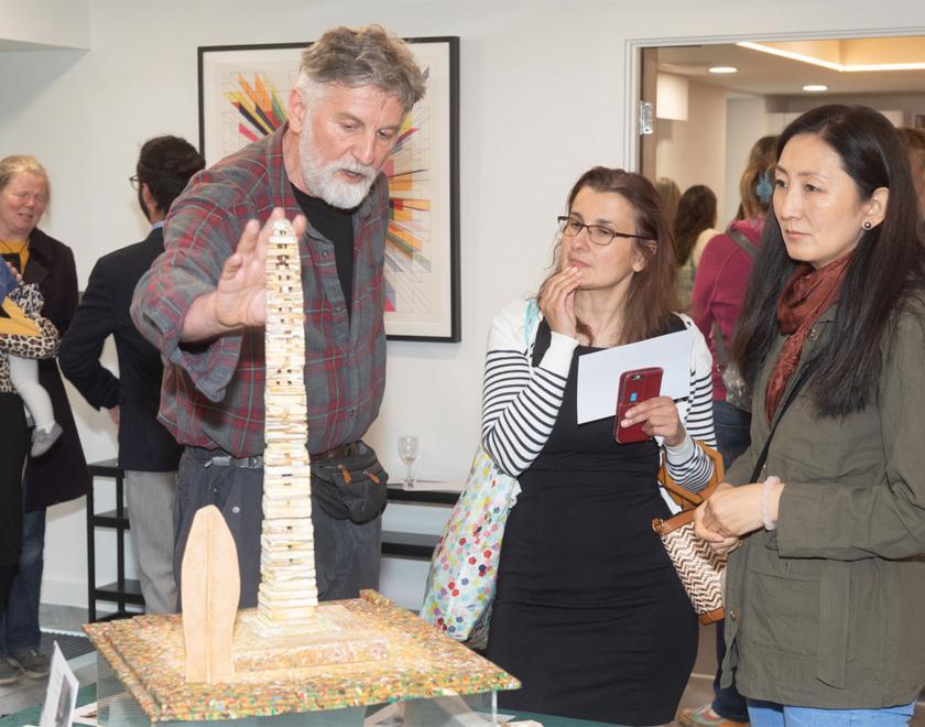 Private viewing of the Our Domain public art project in Reading