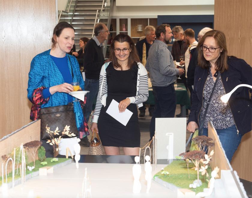 Private viewing of the Our Domain public art project in Reading