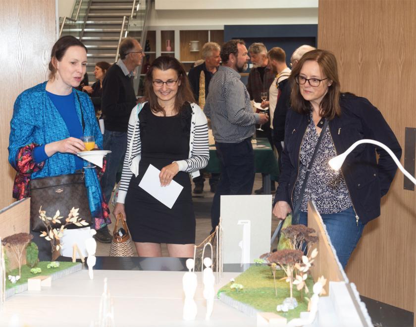 Private viewing of the Our Domain public art project in Reading