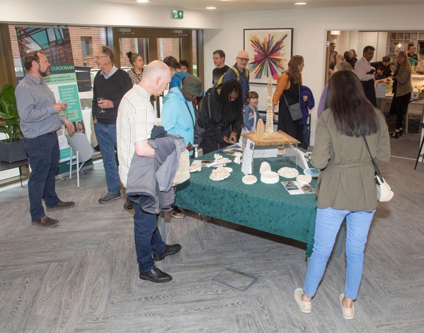 Private viewing of the Our Domain public art project in Reading