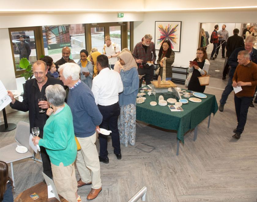 Private viewing of the Our Domain public art project in Reading