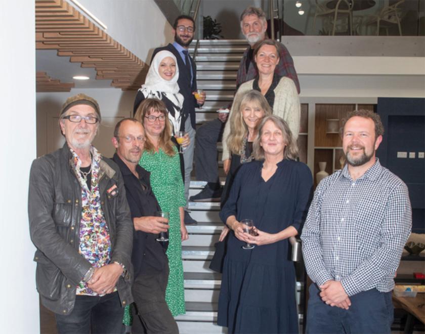 Private viewing of the Our Domain public art project in Reading