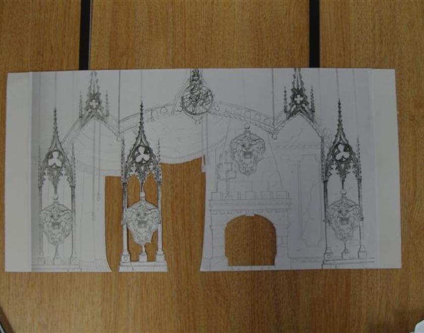 The design starts with rough ideas and sketches 