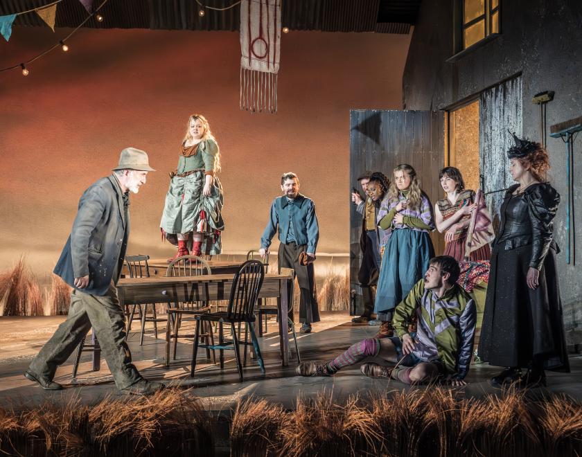 The cast of The Playboy of the Western World at the National Theatre. (credit Marc Brenner)