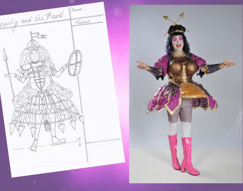 Every aspect of the costume must be carefully planned before the design is brought to life.