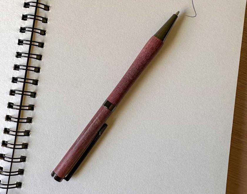 Create a stylish roller ball twist pen with your choice of wood.