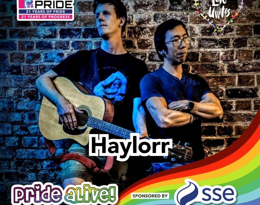 Haylorr is performing on the Pride aLive stage at Love Unites 2024