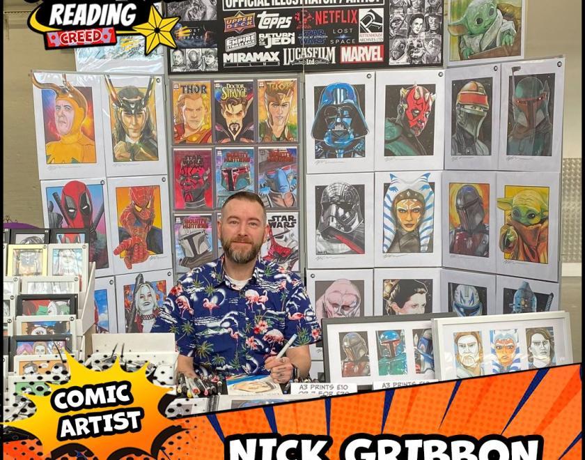 Nick Gribbon is a guest at Reading Comic Con Spring 2025