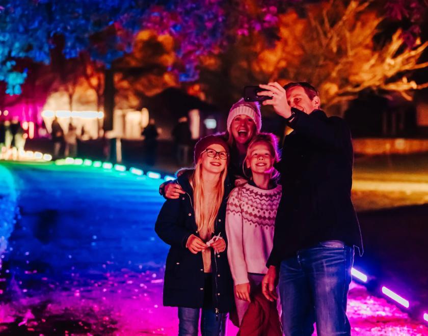 Wellington Illuminova light trail at Wellington Country Park