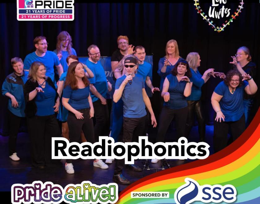 Readiophonics are performing on the Pride aLive stage at Love Unites 2024