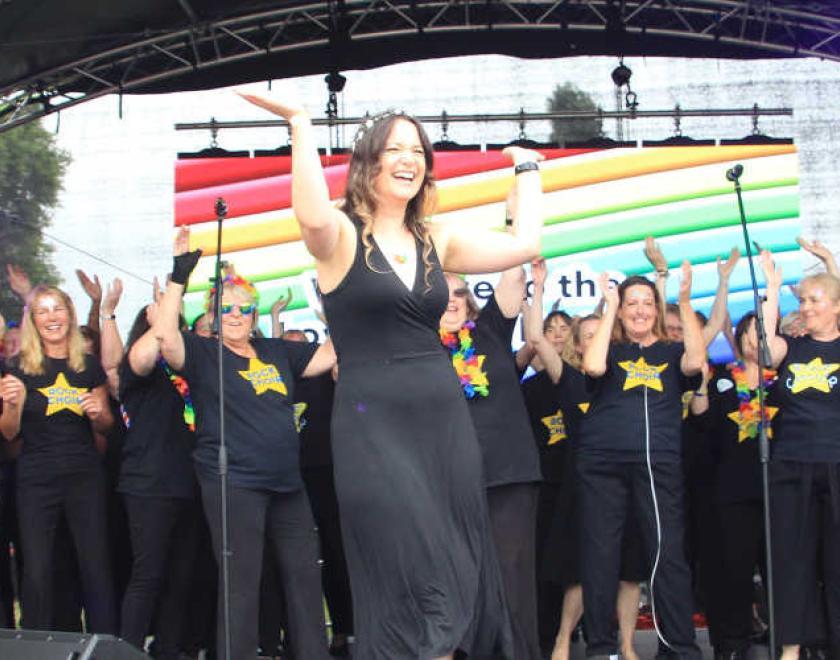 Rock Choir will perform on the Main Stage at Reading Pride Love Unites 2022