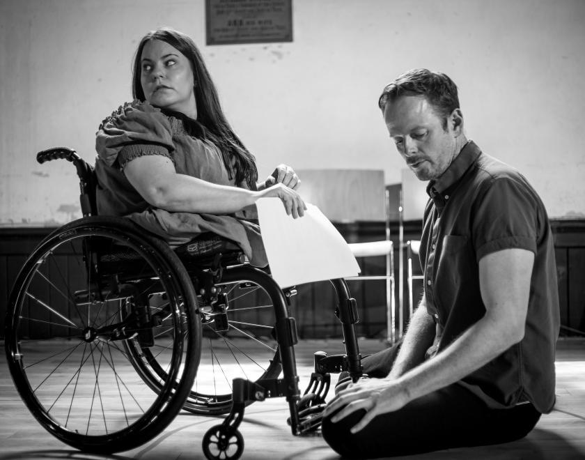 Actors from RABBLE Theatre rehearse William The Conqueror