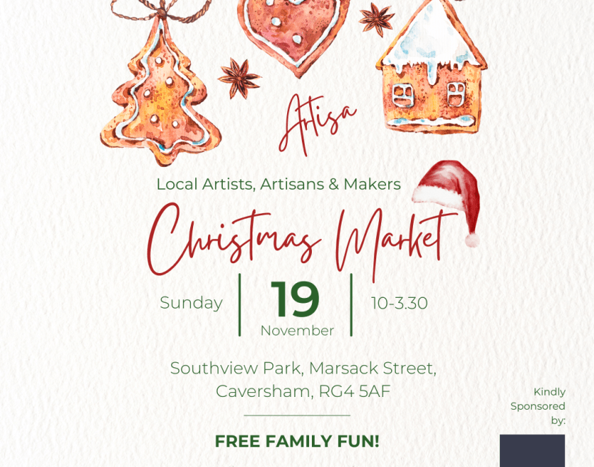 Artisa – Christmas Market (FREE ENTRY) Caversham Gift Market Marsack Street