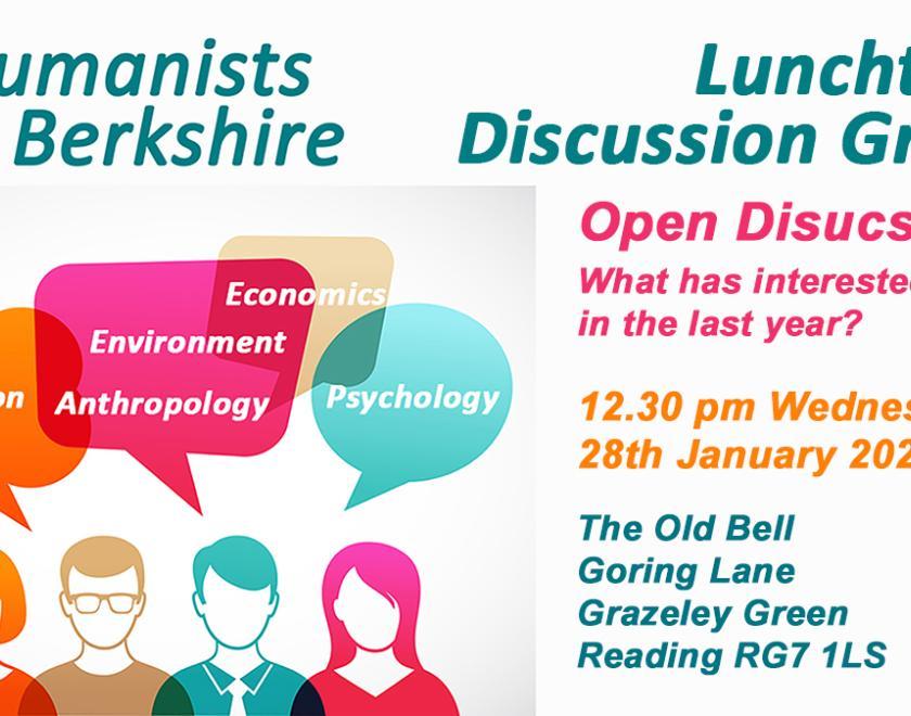 Humanists in Berkshire - Lunchtime Debating Club - 12.30 pm Wednesday 28th January 2026