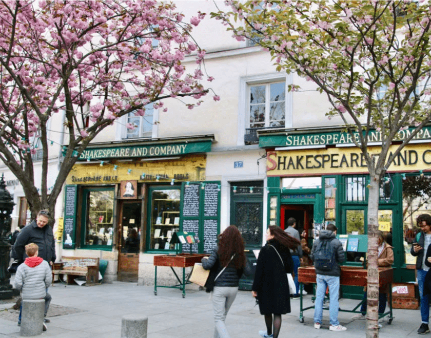Photo of Shakespeare and Company bookshop in Paris