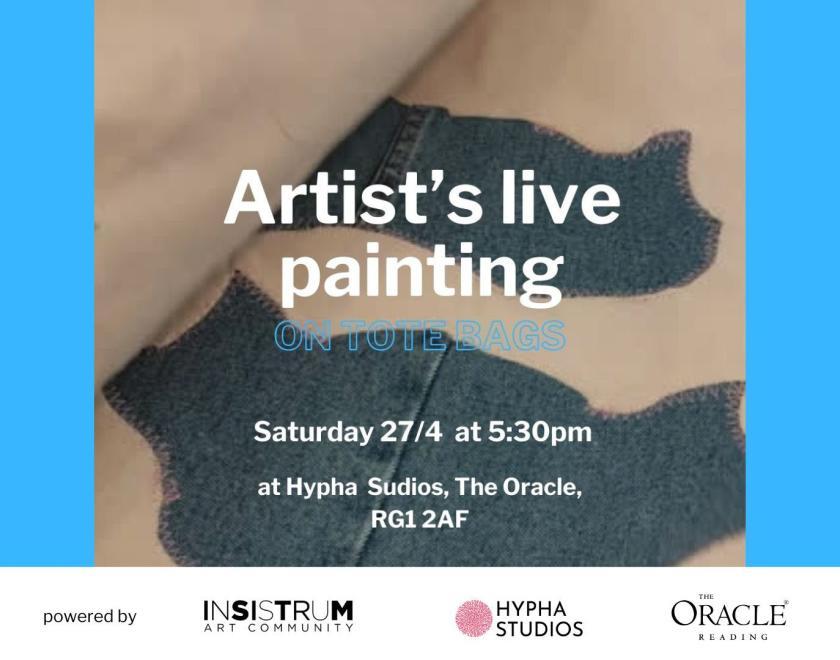 The State in Between Loss & Discovery: Live Painting on Tote Bags 