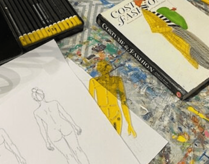 Photo of Costume Design sketch book