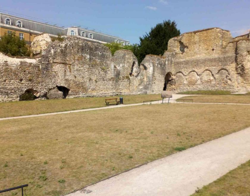 View of Reading Abbey ruins