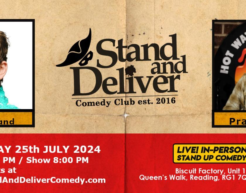 Poster for Stand and Deliver July show