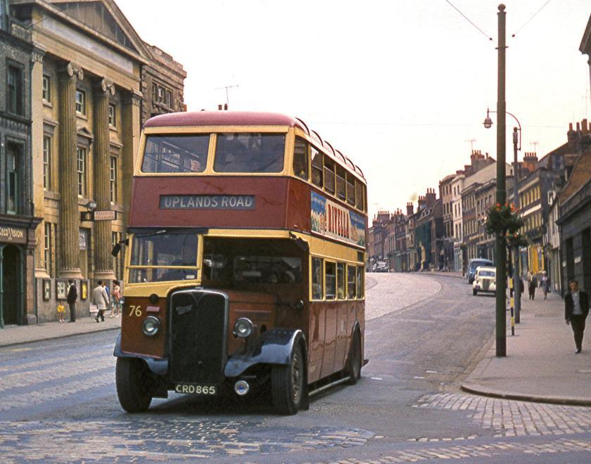 An AEC Regent motorbus No.76 in London Street in the Summer of 1962