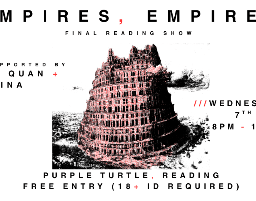 Empires, Empires Intercontinental avant-pop band FINAL READING SHOW With support from Van Quan @vanquan.dist and Patina @pat1na_band FREE ENTRY / 18+ ID Required @#purpleturtlerocks #whatsonreading #gotoagigthismonth #readingmusicscene @groovecultshindigs @alt_berks @clubreckless @readingrocksociety @rubandsoc @readingindielife