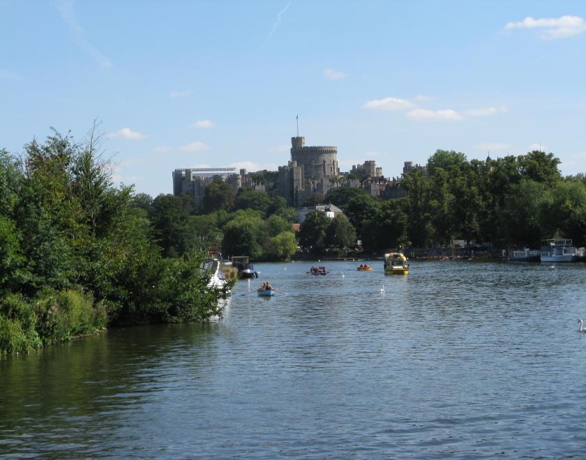 Approaching Windsor on the Thames