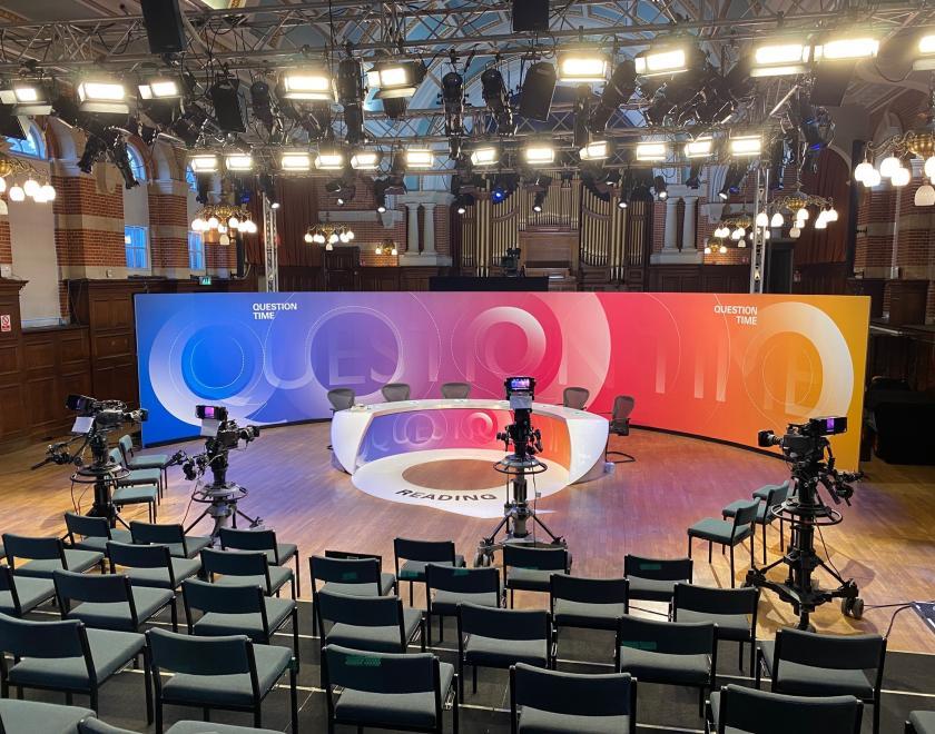 BBC Question Time Set up from 2022