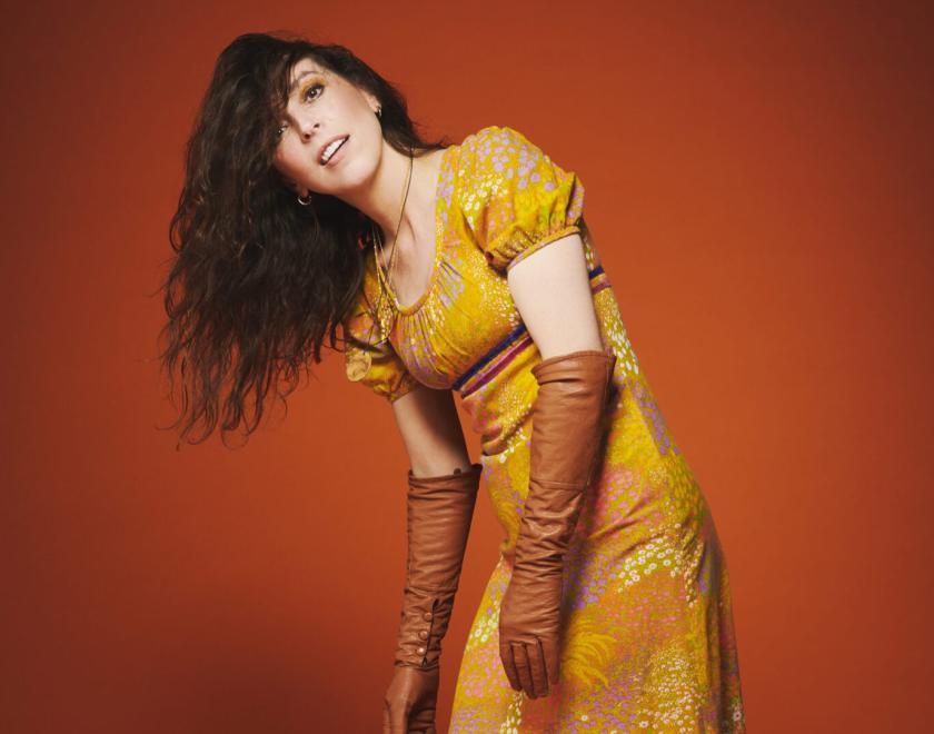 Bridget Christie: Jacket Potato Pizza - The Hexagon Feb 2026. Photo credit: Natasha Pszenicki