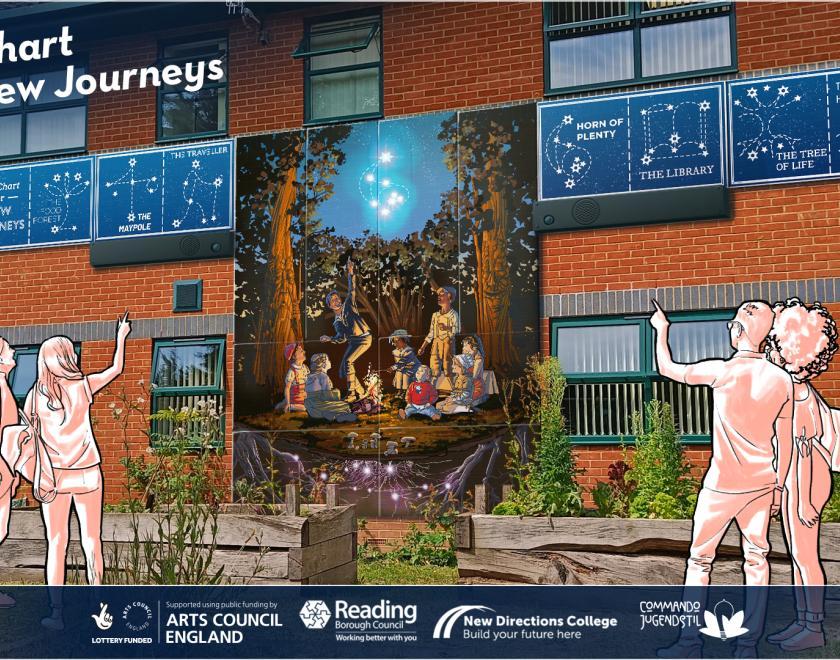 Mock up of the new Solar Mural at New Directions College